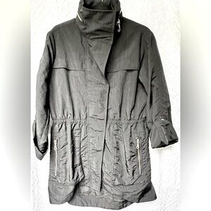 The Fillmore Crinkle Anorak Jacket in Black Size S